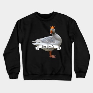 Royal Geese King Goostav Funny Goose Lover Gift Crewneck Sweatshirt